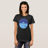 T-shirt Astronomie Science Art Espace Sci Fi Lune Paysage (Devant entier)