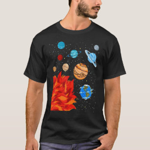 T-shirt 'Astronomie Space Science Galaxy Planètes Solar Sy