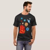 T-shirt 'Astronomie Space Science Galaxy Planètes Solar Sy (Devant entier)