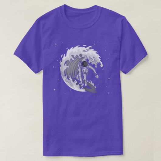 T-shirt Astronomie spatiale de surf (Design devant)