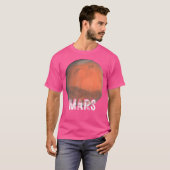 T-shirt Astronomie spatiale du système solaire Mars Planet (Devant entier)
