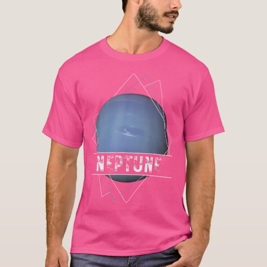T-shirt Astronomie spatiale du système solaire Neptune Pla (Devant)