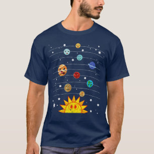 T-shirt Astronomie spatiale Lover Système solaire Planètes