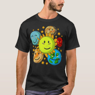 T-shirt Astronomie Système Solaire Planètes Space Science