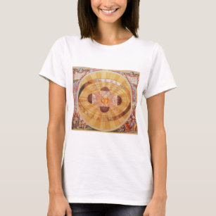 T-shirt Astronomie vintage, Système solaire copernicien an
