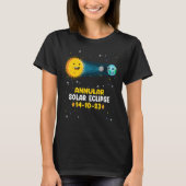 T-shirt Astronomy  Annular Solar Eclipse 14 10 23 Nevada (Devant)