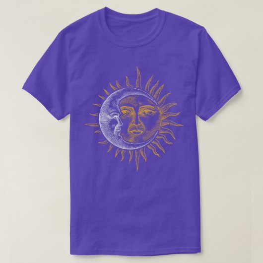 T-shirt Astronomy Stars Sun Moon Planets (Design devant)
