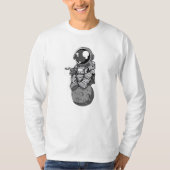 T-shirt astronut assis sur la lune (Devant)