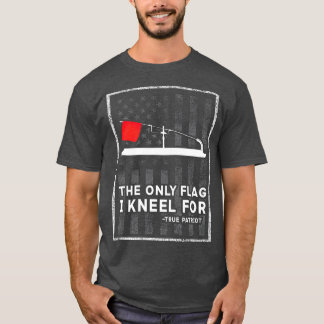 T-shirt Astuce De Pêche Sur Glace Le Seul Drapeau Pour Leq