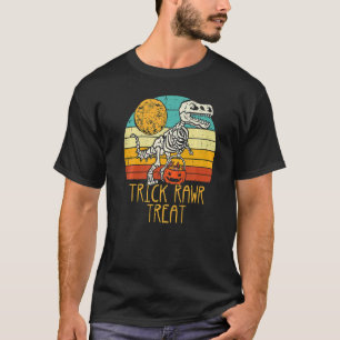T-shirt Astuce mignonne Rawr friandise squelette Trex garç