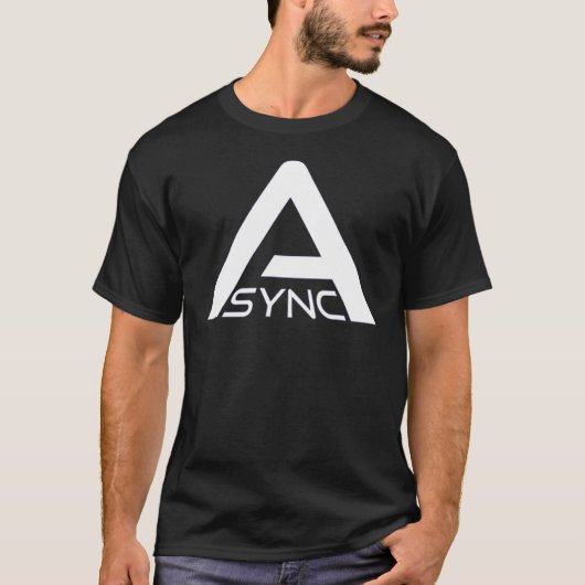 T-shirt ASYNC - Backrooms Pixels Research (Devant)