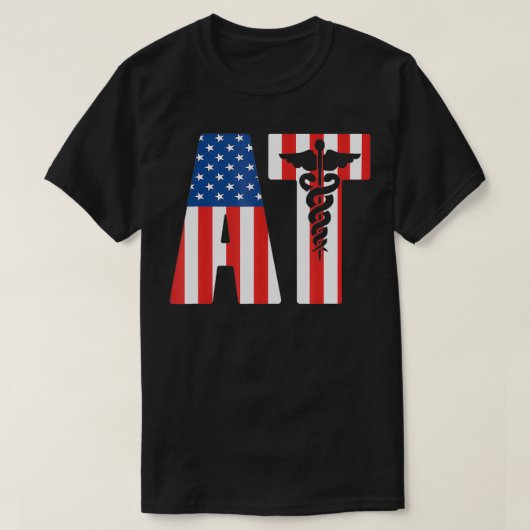 T-shirt AT American Flag Athletic Trainer (Design devant)