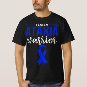 T-shirt Ataxia Warrior Blue Ribbon Mal Coordination A