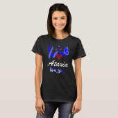 T-shirt Ataxia Warrior Butterfly Awareness Support (Devant entier)