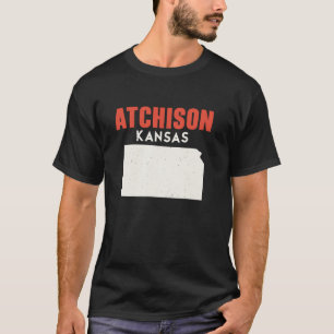 T-shirt Atchison Kansas USA State America Travel Kansas