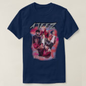 T-SHIRT ATEEZ KPOP MERCH ANCIEN RETRO KNOCK OFFRE UNE MERC (Design devant)
