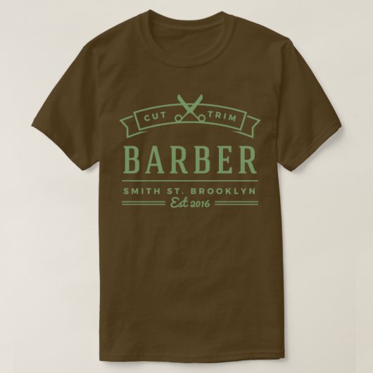 T-shirt Atelier de coiffure coupe et coupe (Design devant)
