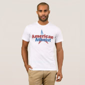T-shirt Athée patriotique américain (Devant entier)