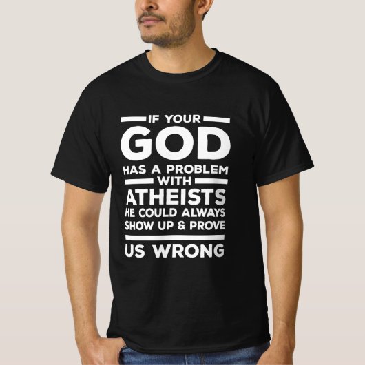 T-shirt Athée Skeptics Atheists (Devant)