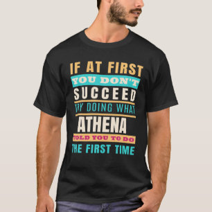 T-shirt ATHENA Nom personnalisé ATHENA Prénom