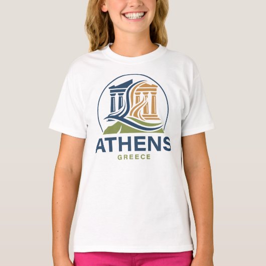 T-shirt Athènes Grèce Acropole Parthénon (Devant)