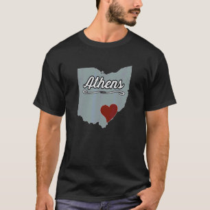 T-shirt ATHÈNES Ohio OH Ville État USA Cadeau