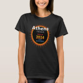 T-shirt Athènes Texas TX Total Solar Eclipse 2024 2 (Devant)