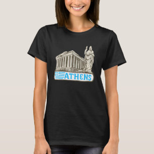 T-shirt Athens City Grèce souvenir pour les femmes