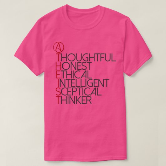 T-shirt Athiest (Design devant)