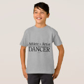T-shirt Athlète + Artiste = Danseuse (Devant entier)