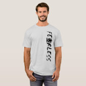 T-shirt Athlète COURAGEUX de fauteuil roulant (Devant entier)