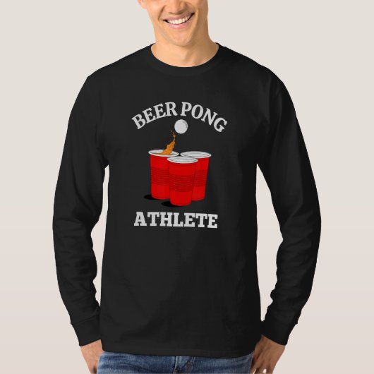 T-shirt Athlète de Beer Pong (Devant)