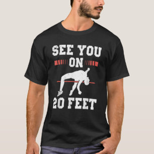 T-shirt Athlète de saut à la perche pour le sauteur à la p