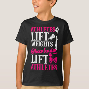 T-shirt Athlètes de Cheer Cheerleading Soulèvent Des Poids
