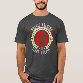 T-shirt Athlètes de sport marchant drôle vintage