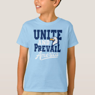 T-shirt Athletic Eagle Head Unite and Prevail America