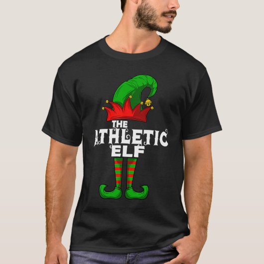 T-shirt ATHLETIC Elf Family Christmas Group Matching PJ (Devant)