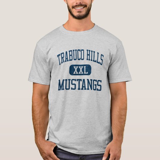 T-shirt Athlétisme de mustangs de Trabuco Hills (Devant)