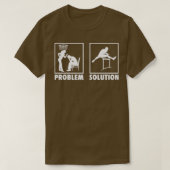 T-shirt Athlétisme Déclaration du problème Solution (Design devant)