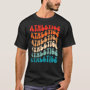 T-shirt Athlétisme super pour les femmes Rétro les années 