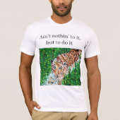 T-shirt : Athlétisme, Tigre (Devant)