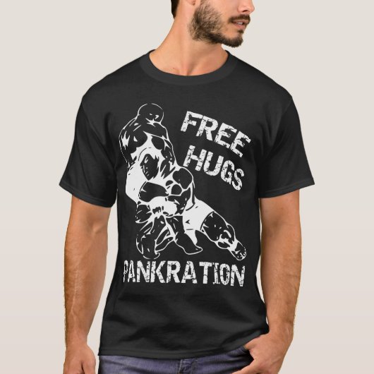 T-shirt Athlima de la Pankration des porcs libres (Devant)
