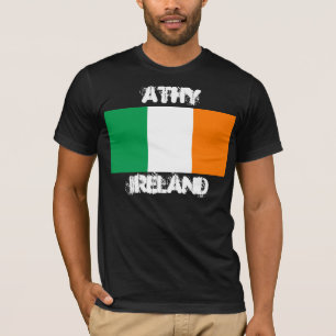 T-shirt Athy, Irlande avec drapeau irlandais