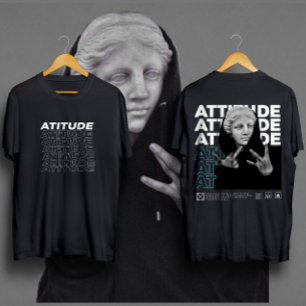 T-shirt ATITUDE Style graphique classique David de Michel-