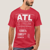 T-shirt ATL de l'aéroport international d'Atlanta (Devant)