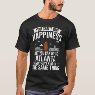 T-shirt Atlanta Georgia City Skyline Map Voyage
