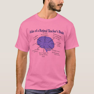 T-shirt Atlas du cerveau Gfits d'un professeur retraité