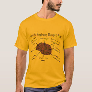 T-shirt Atlas d'un cerveau II de thérapeute respiratoire