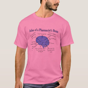 T-shirt Atlas d'un pharmacien Cerveau-Hilare