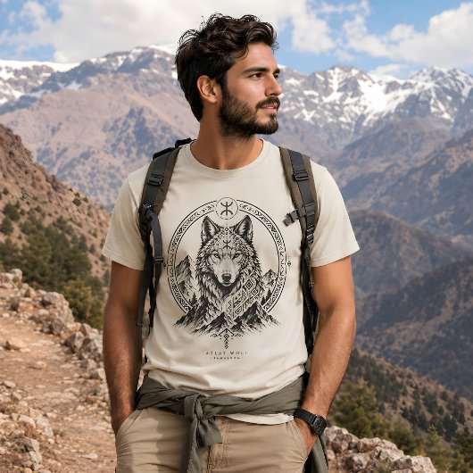 T-shirt Atlas loup